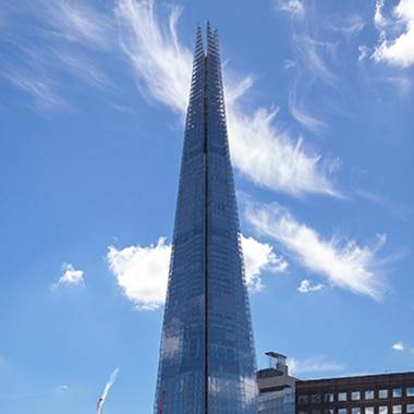 The shard building in london, england.