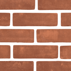 A brick wall with a green background.