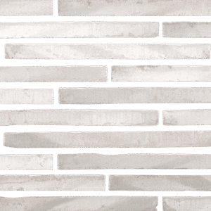 A white tile with a white stripe on it.
