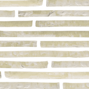 An image of a brick wall in beige and white.