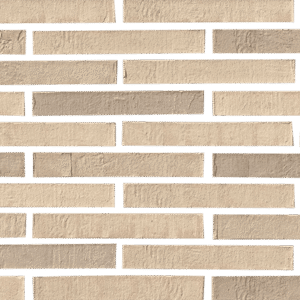 An image of a brick wall with beige bricks.