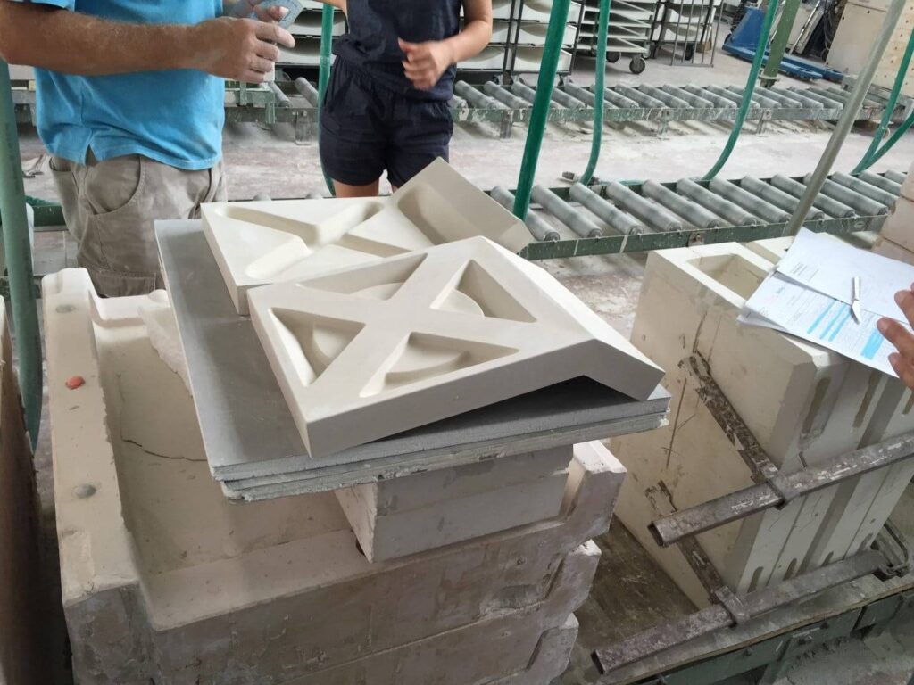 A group of people working in a factory.
