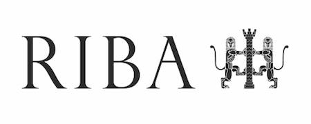 The logo for riba on a white background.