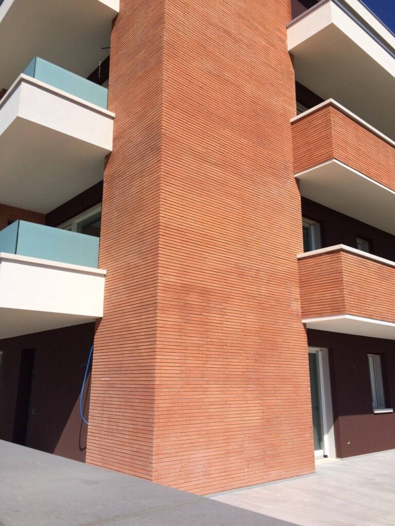 clay bricks panel