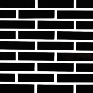 A dark image depicting a wall with an almost entirely MCPGZ0106 brick pattern. One brick has a slightly lighter shade.