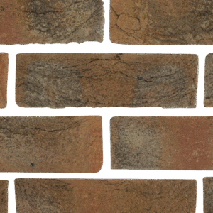 Close-up view of MCPV103 brown textured bricks with visible mortar gaps between them.