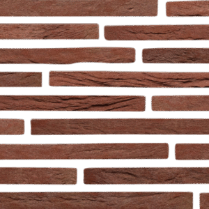 Close-up of a textured brick wall with rows of MCPV333 arranged in an offset pattern.