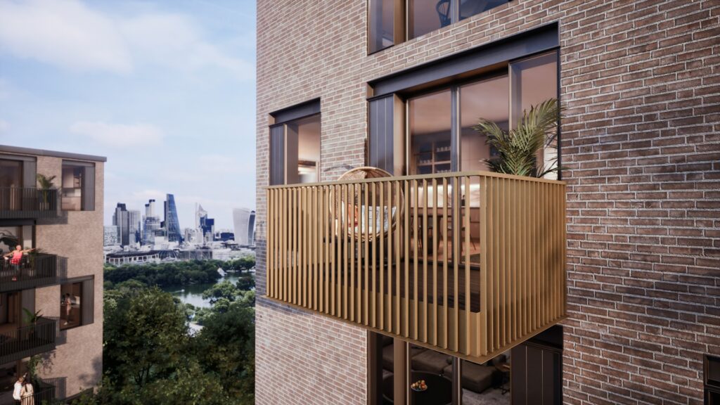 Balcony system installed in the UK